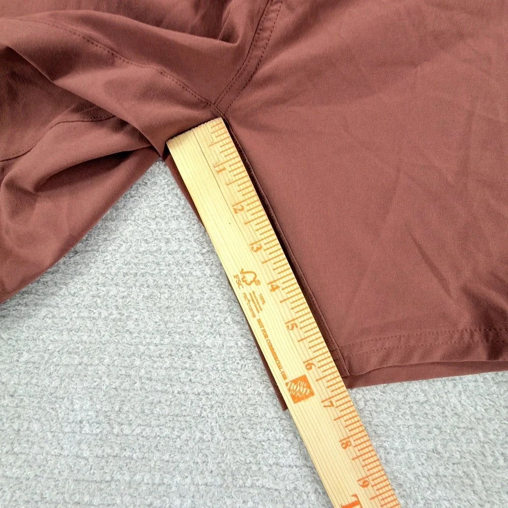ZOIC Navaeh 7 MTB Cycling Shorts Womens XL Rosewood Stretch Adjustable Waist